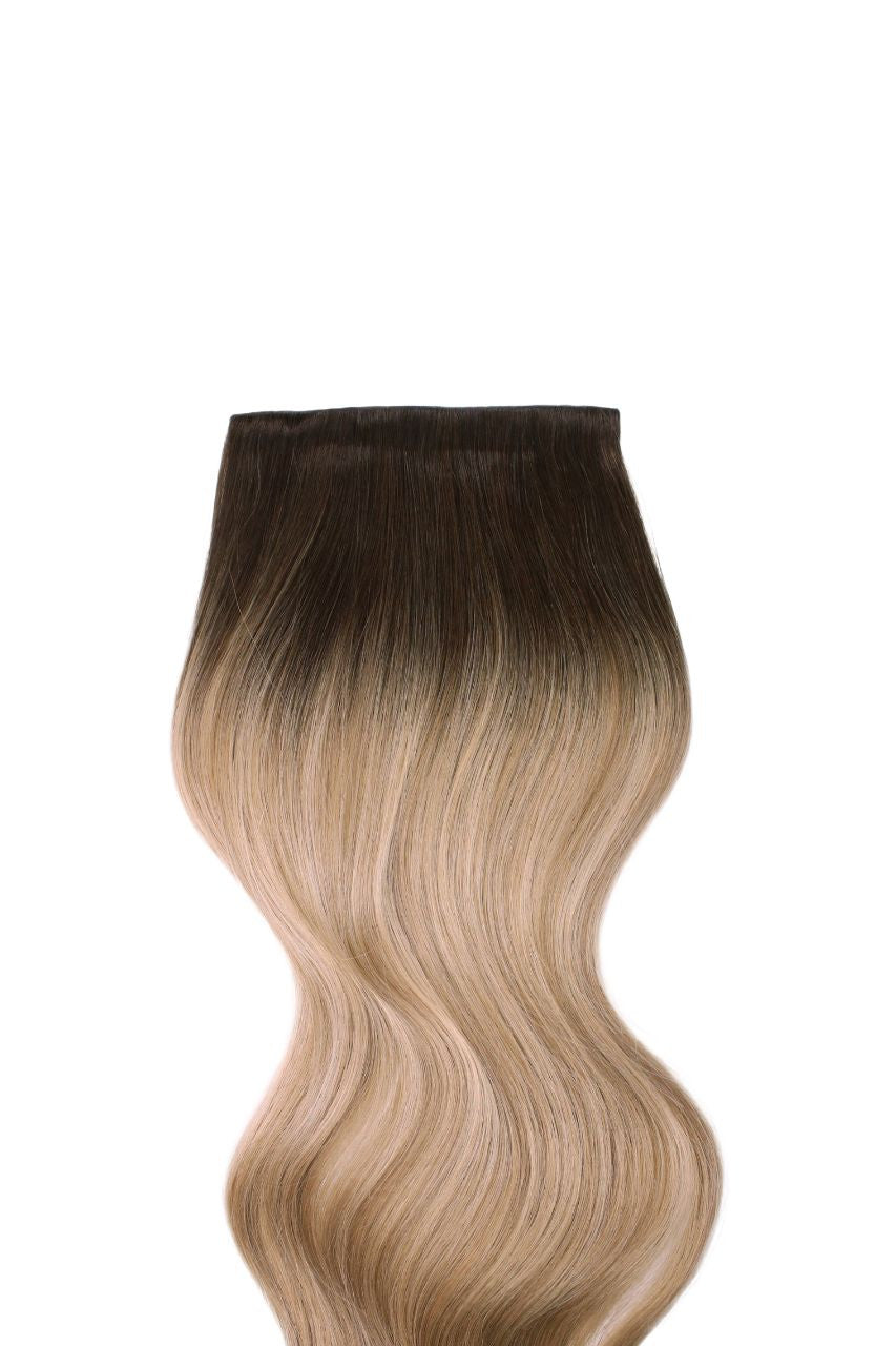 Invisible 20" Deluxe Clip In Remy Human Hair Extensions 200g