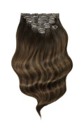 Invisible 20" Deluxe Clip In Remy Human Hair Extensions 200g