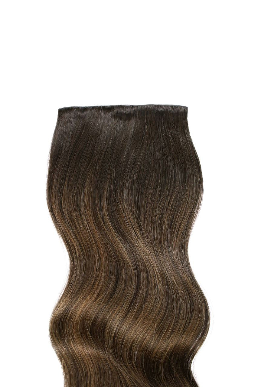 Invisible 20" Deluxe Clip In Remy Human Hair Extensions 200g