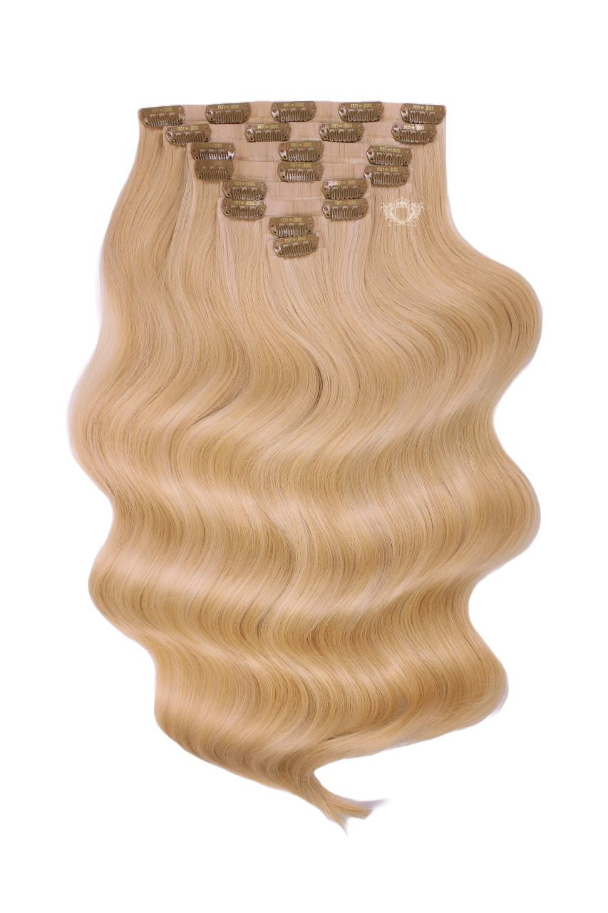 Invisible 20" Deluxe Clip In Remy Human Hair Extensions 200g