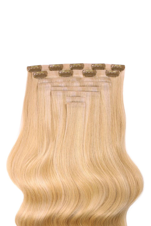 Invisible 20" Deluxe Clip In Remy Human Hair Extensions 200g
